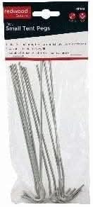 Camping Equipment Garden Picnic Festival Accessories - 10pc Small Tent Pegs