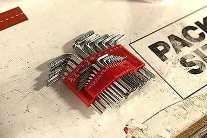 Hex Key Set with Chrome Finish