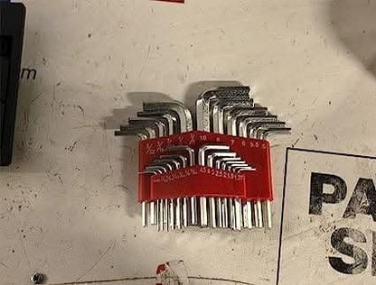 Hex Key Set with Chrome Finish