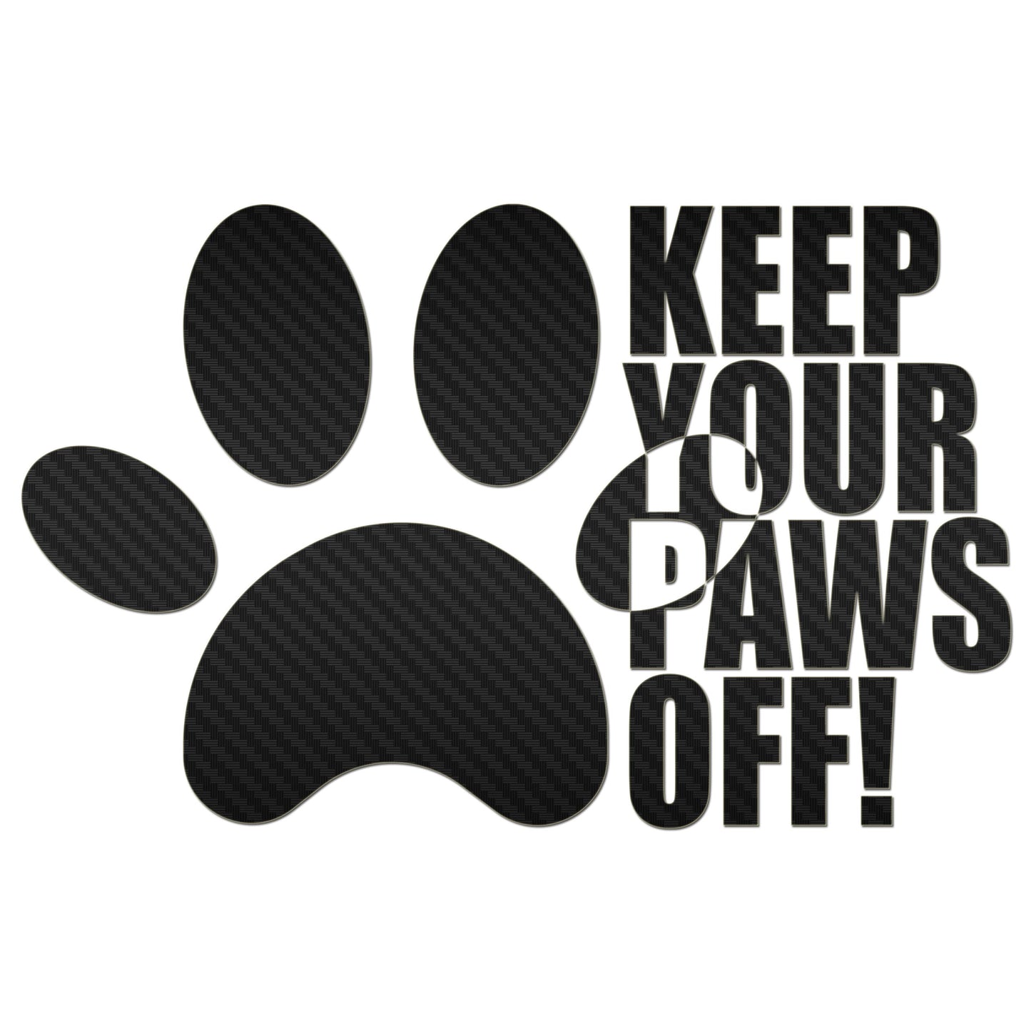 Keep Your Paws Off Sticker