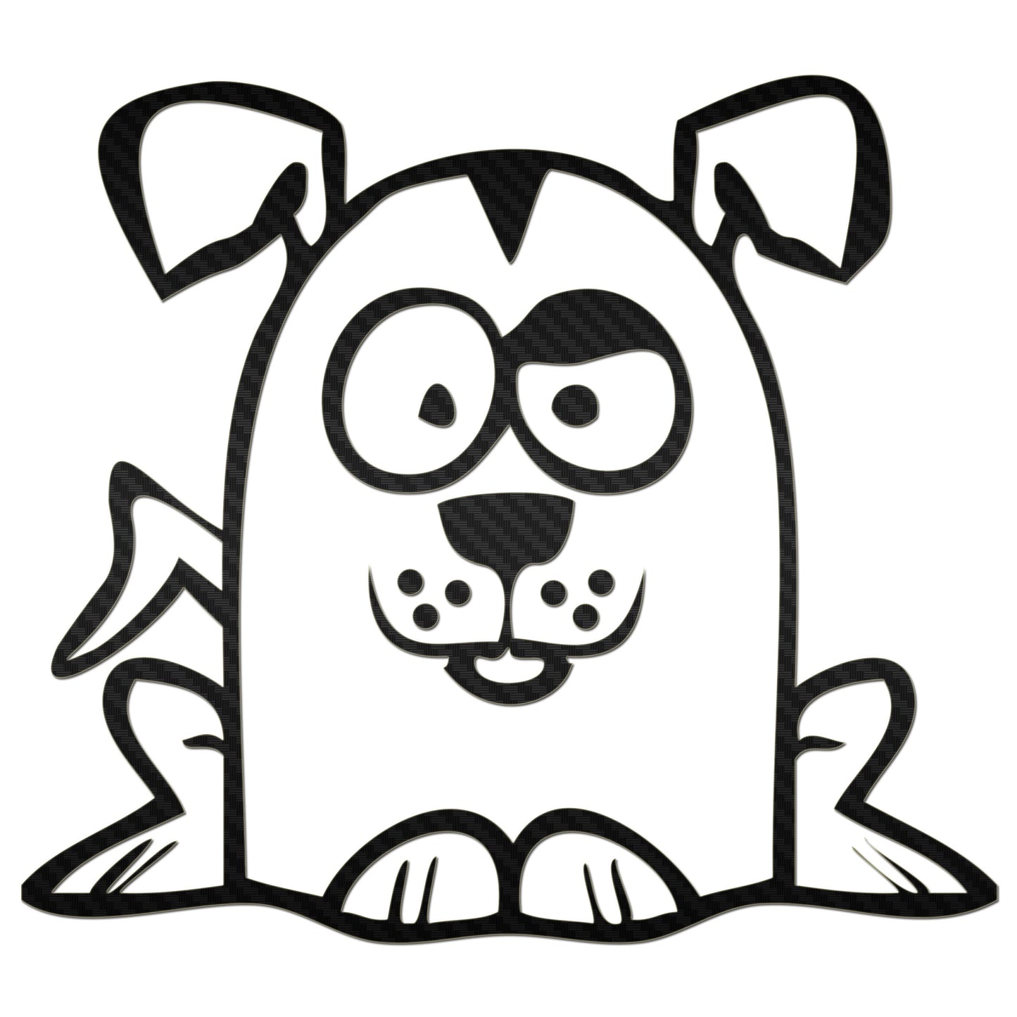 Funny Cartoon Dog Sticker