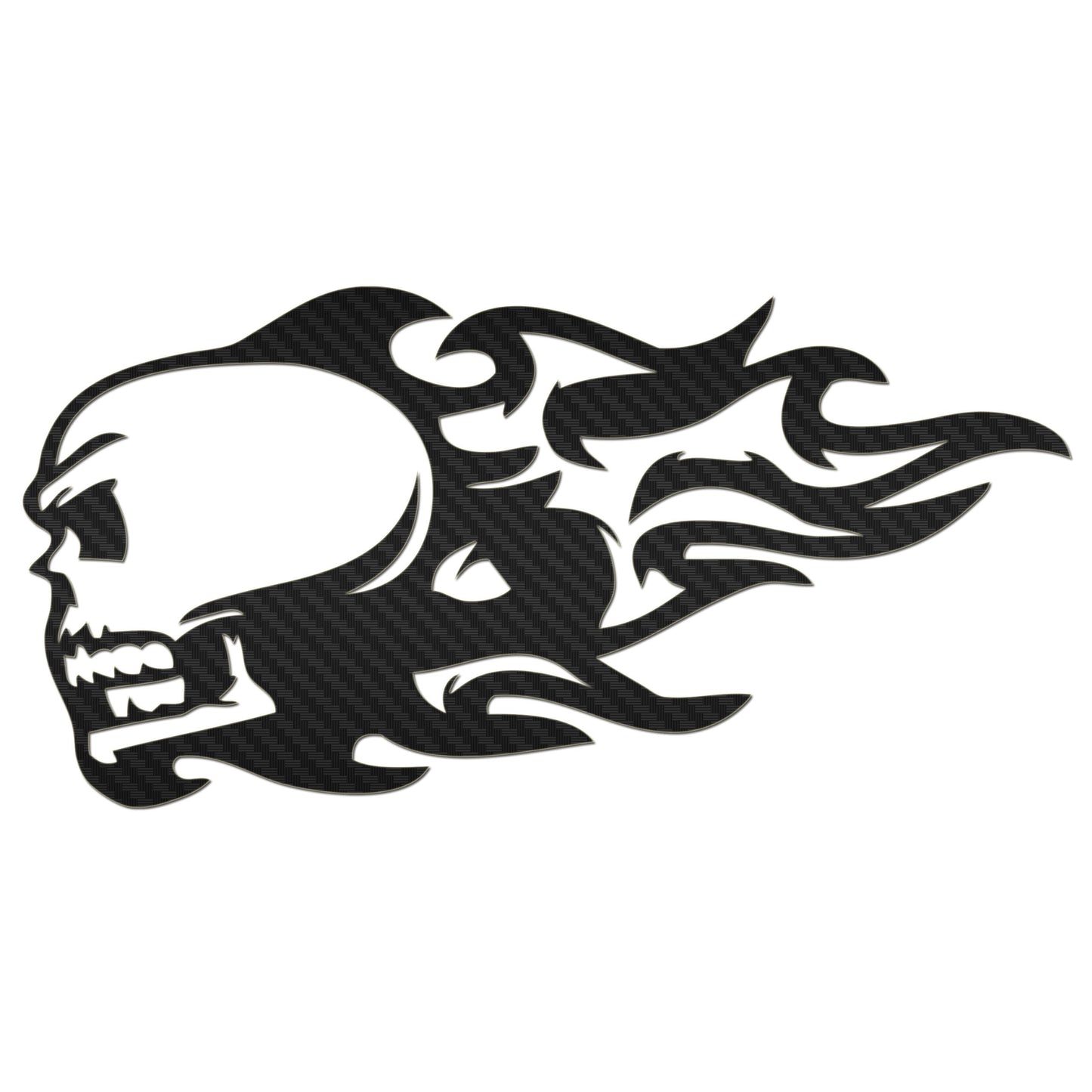 Flaming Skull Sticker