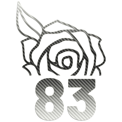 Wheelie Bin Rose Sticker