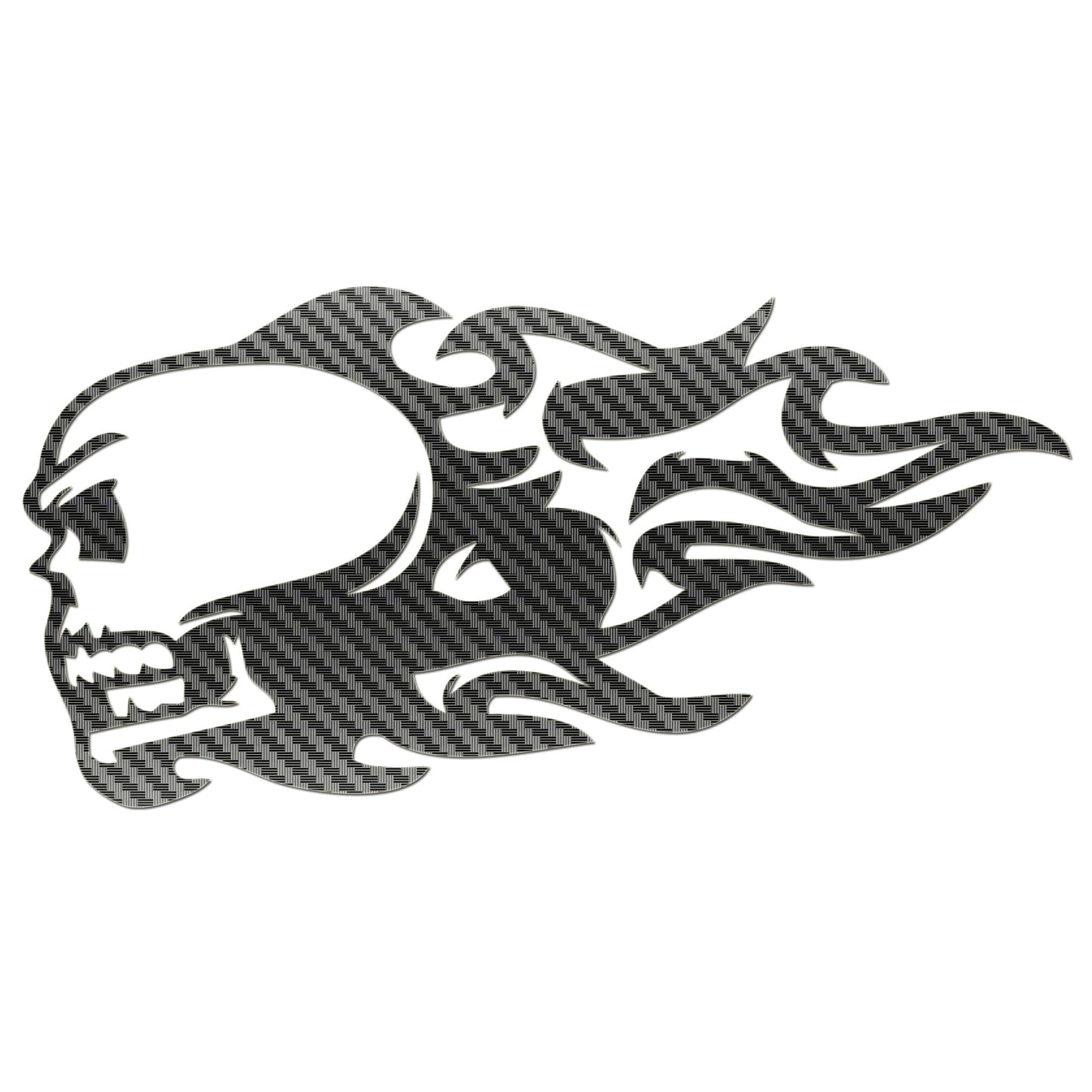 Flaming Skull Sticker