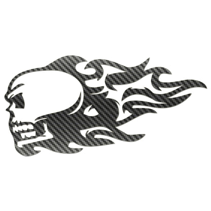Flaming Skull Sticker