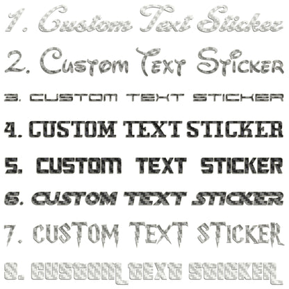 Famous Fonts Custom Text Sticker