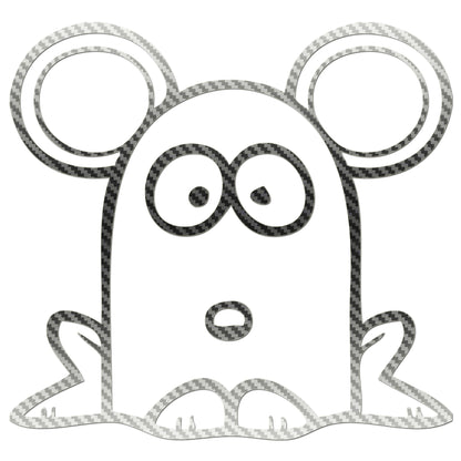 Funny Cartoon Mouse Sticker