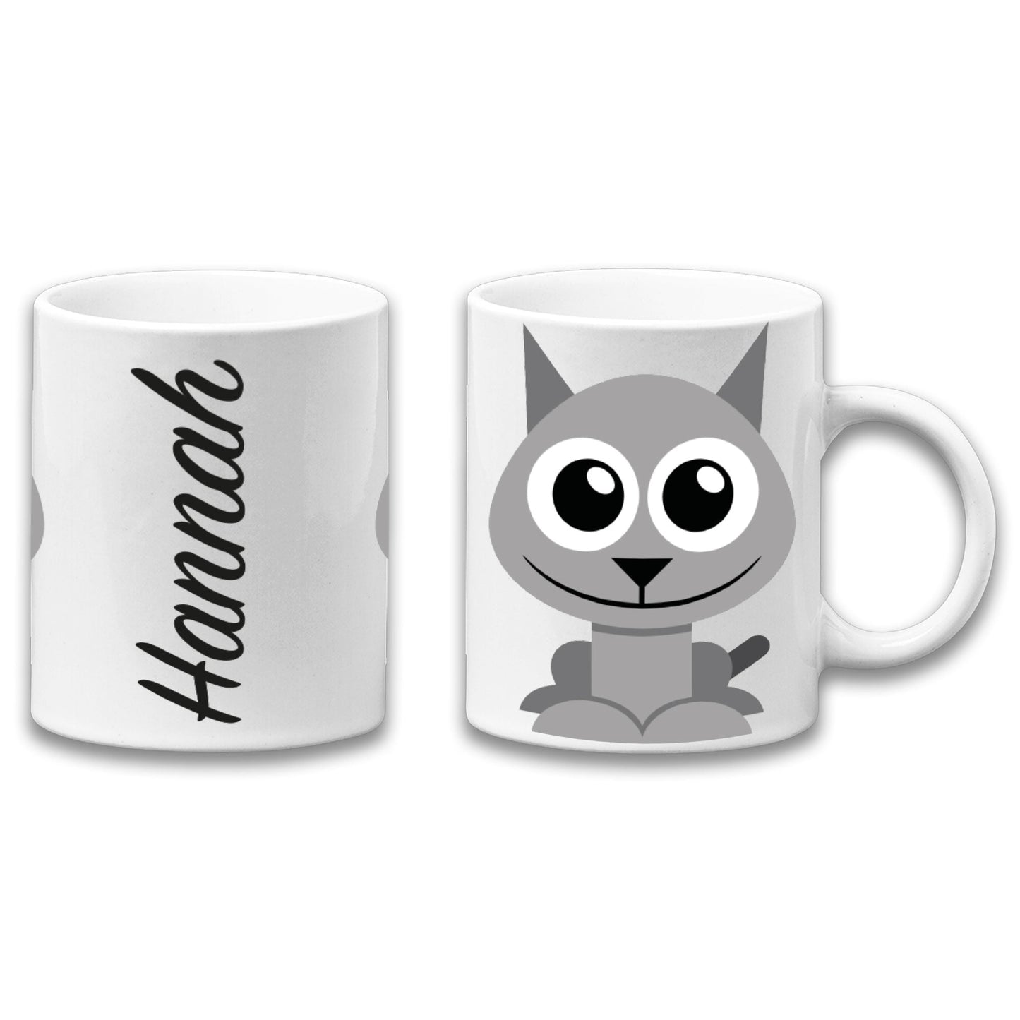 Adorable Cat Personalised Your Name Gift Mug