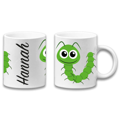 Adorable Caterpillar Insect Personalised Your Name Gift Mug