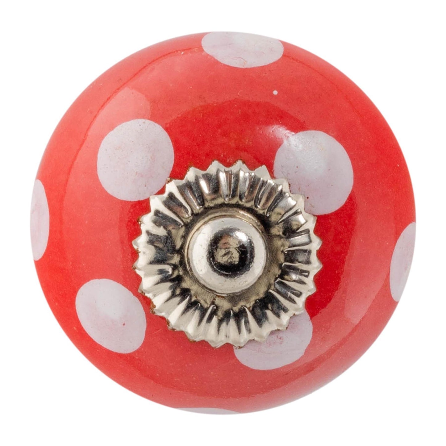 Round Spot Ceramic Cabinet Knob