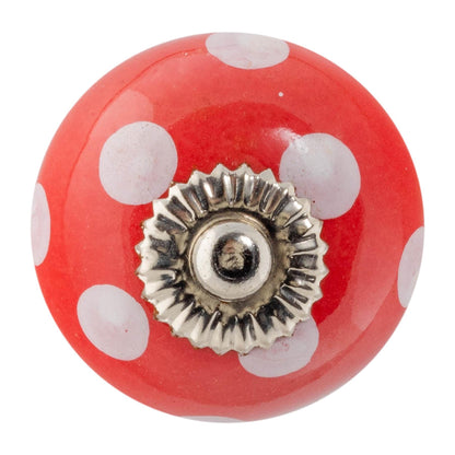 Round Spot Ceramic Cabinet Knob