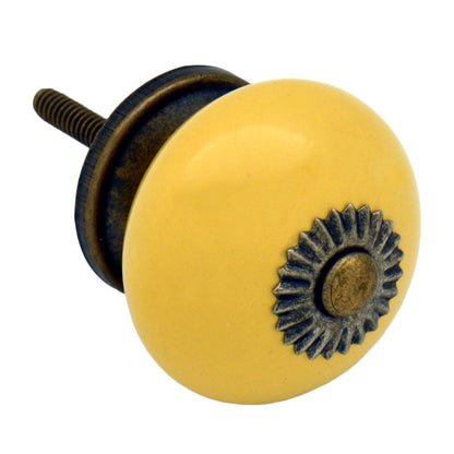 Round Ceramic Cabinet Knob