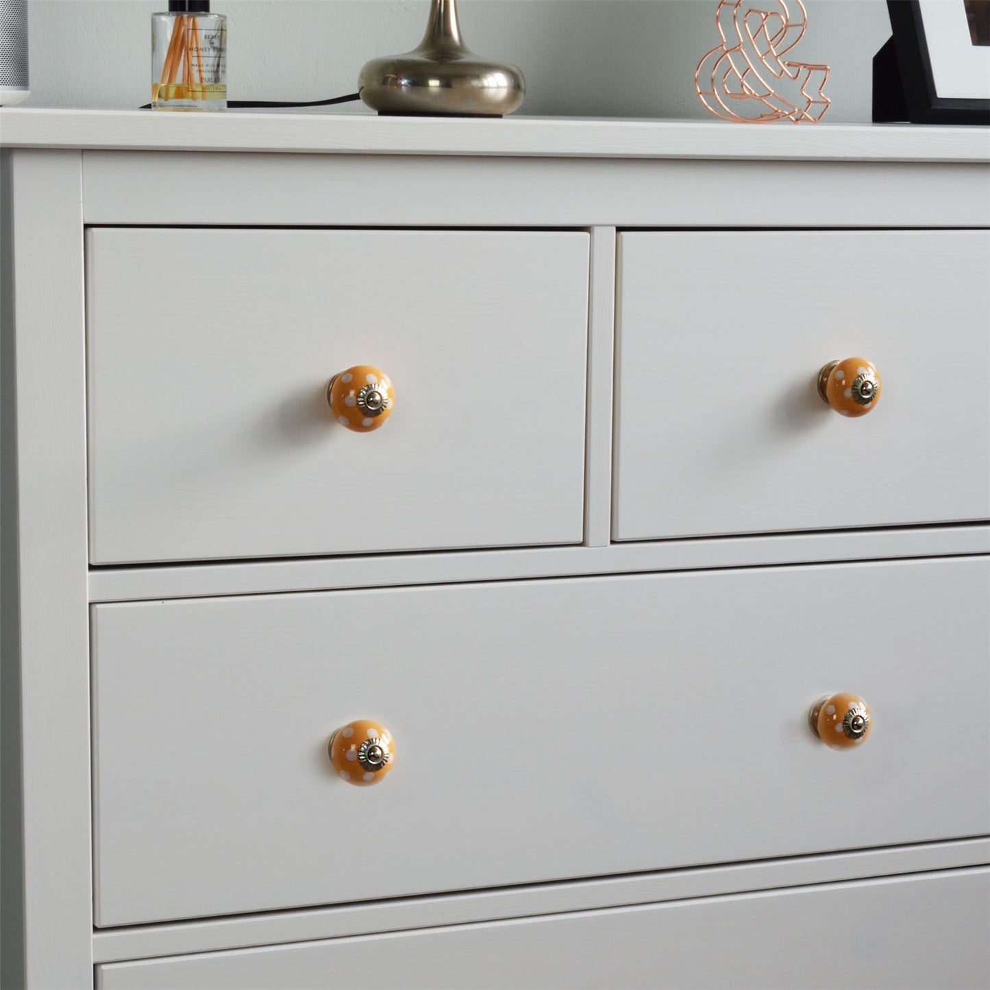 Round Spot Ceramic Cabinet Knob