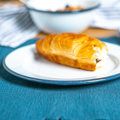 20cm White Enamel Side Plates - Pack of Six