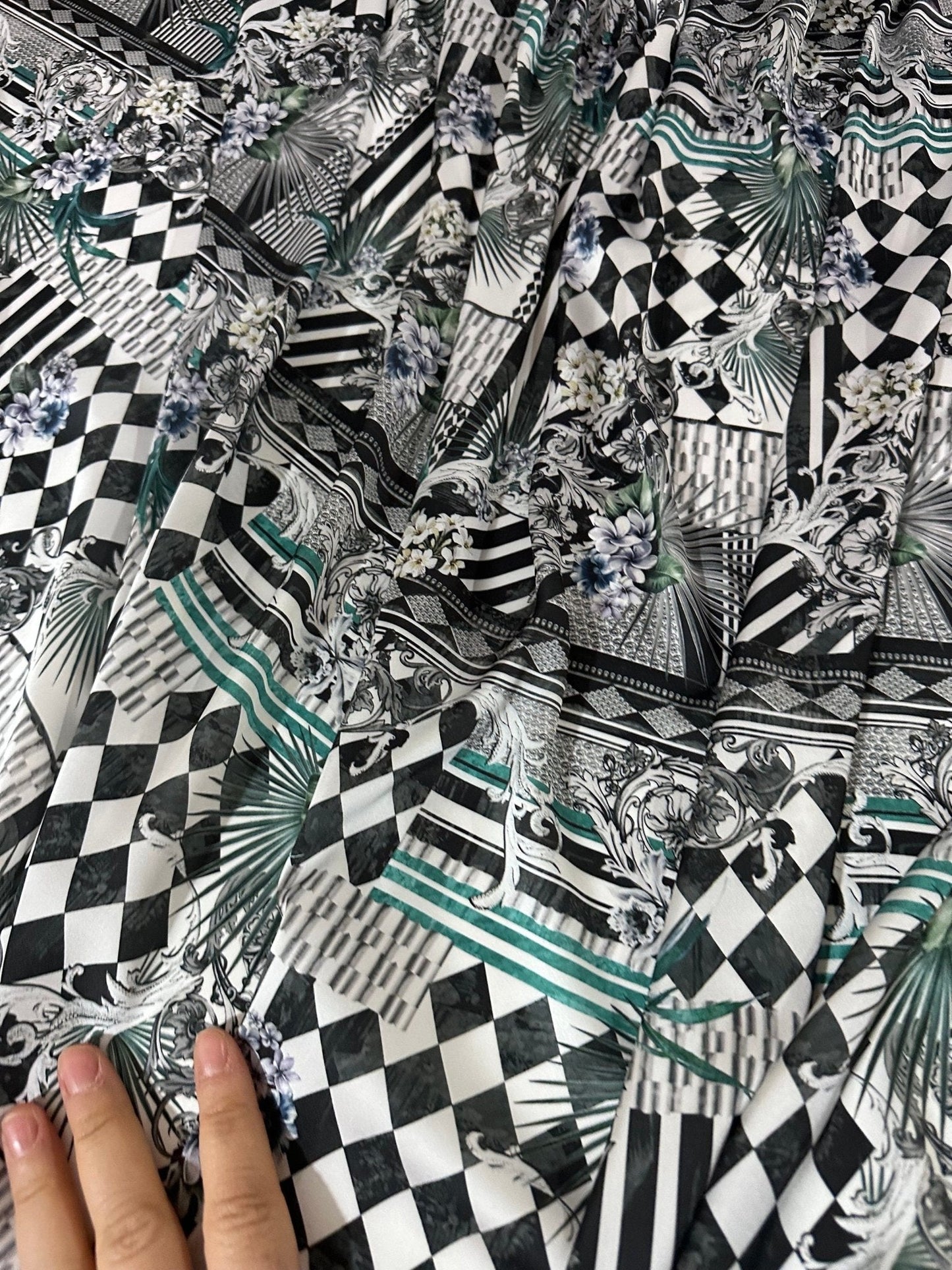 Checkerboard Patchwork Fabric