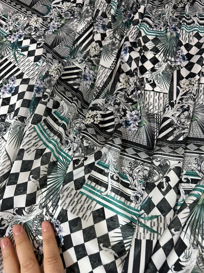 Checkerboard Patchwork Fabric