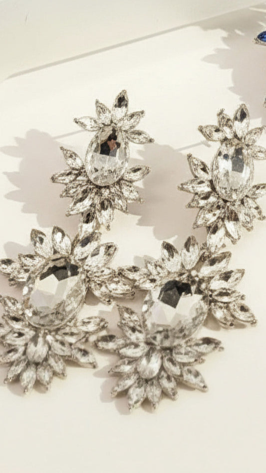 Magnum Crystal Drop and Dangle Earrings