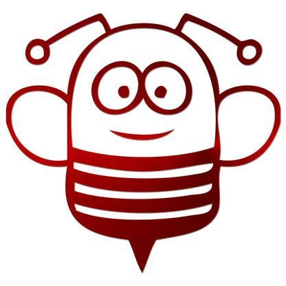 Funny Cartoon Bee Sticker