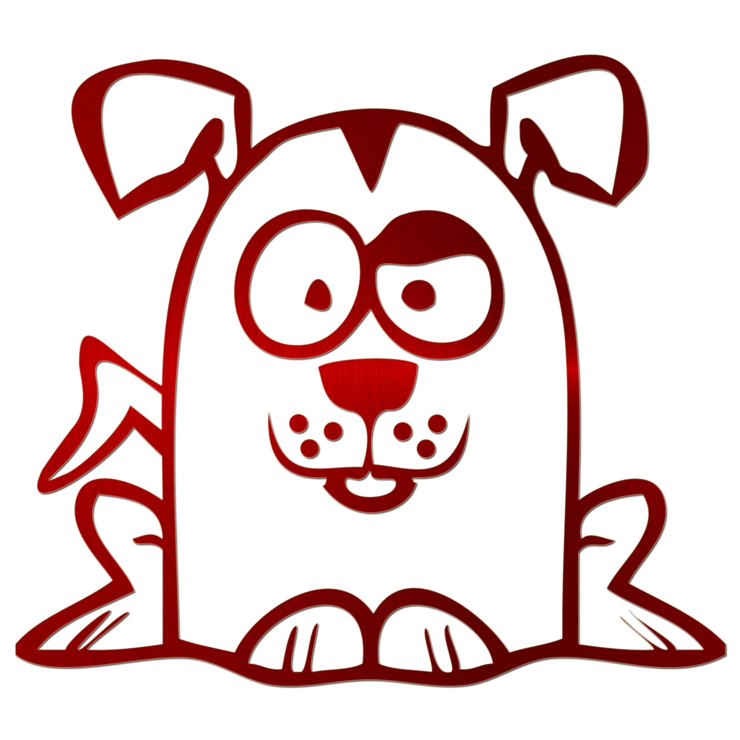 Funny Cartoon Dog Sticker