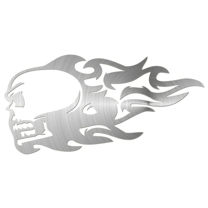 Flaming Skull Sticker