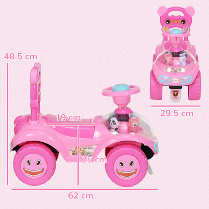 AIYAPLAY Ride on Toy, Foot to Floor Design with Music, Light, Horn