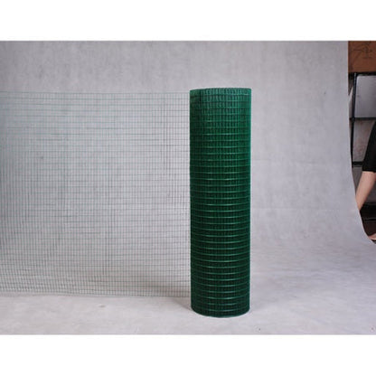 PawHut PVC Chicken Coated Welded Wire Mesh 30m-Dark Green