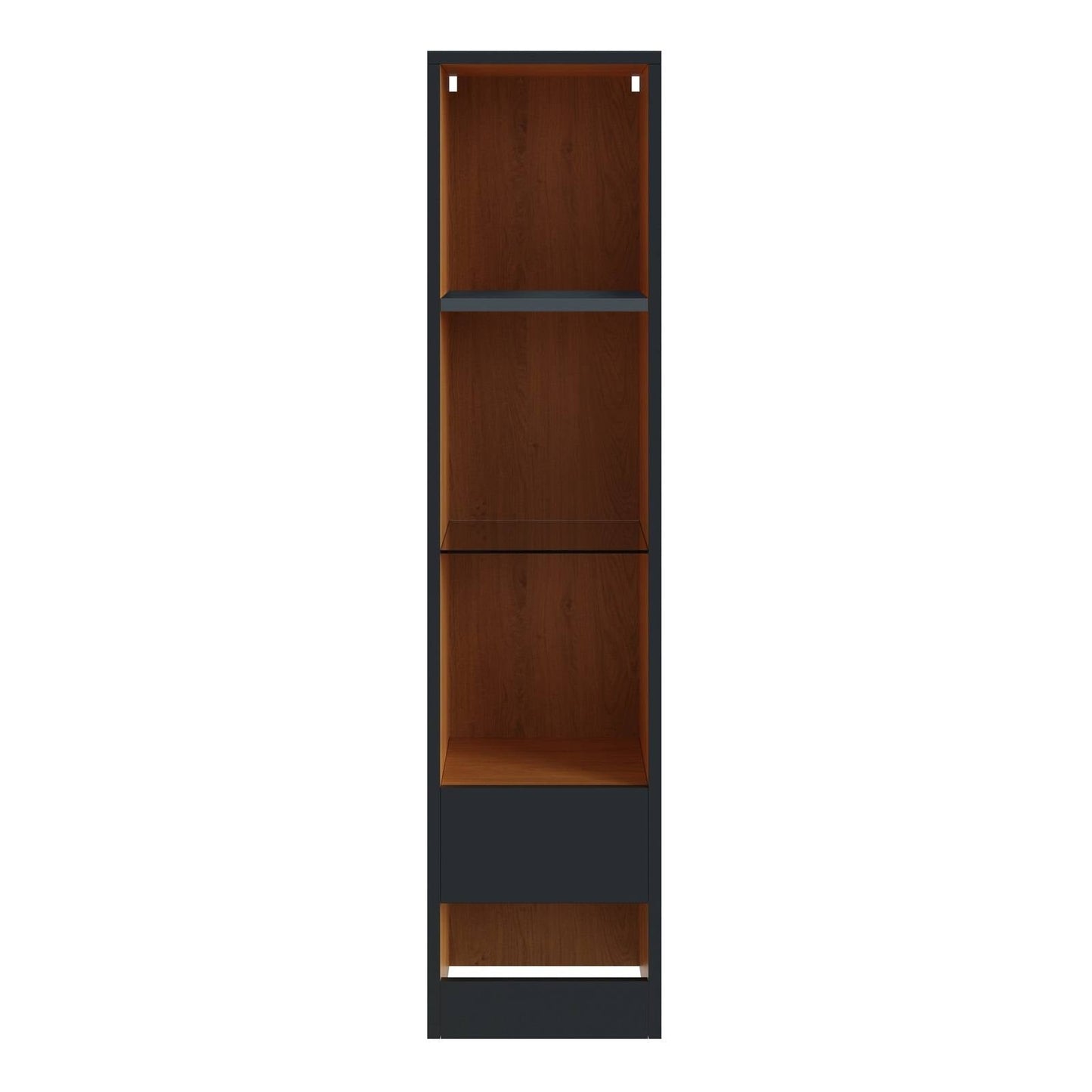 Leon Tall Shelving unit Grey 4 Shelves