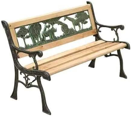 Wooden Children's Garden Bench - Noah's Ark