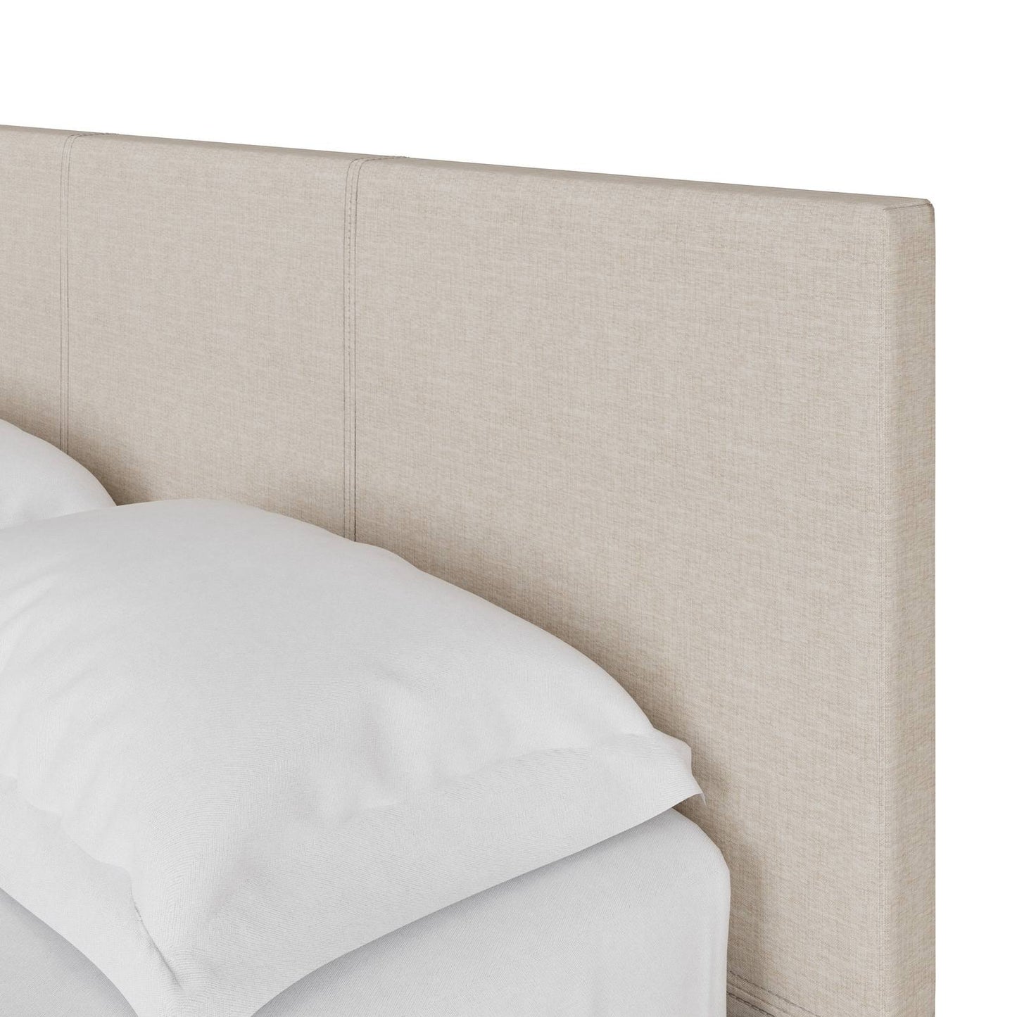Side Lift Small Double Ottoman Bed Metal & Wood Natural 4 x 7ft