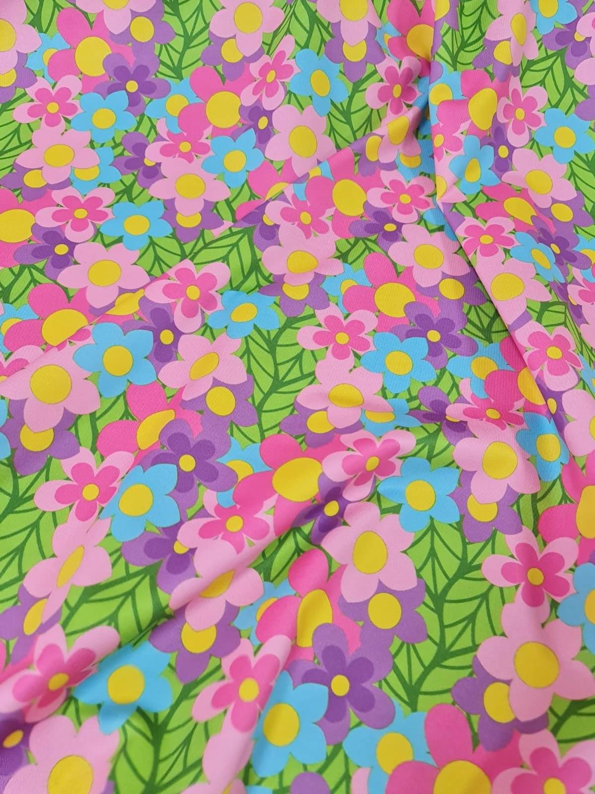 Colorful Floral Fabric – Multiple Fabric Options, Sold by Metre