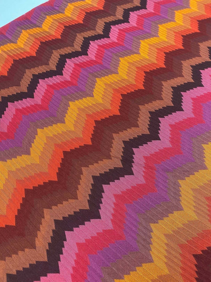 Colorful Zigzag Chevron Pattern Fabric