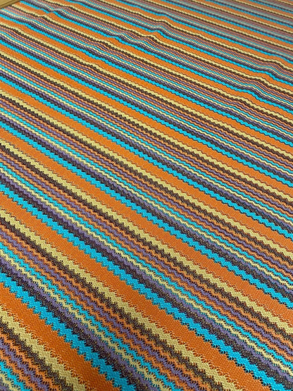 Colorful Zigzag Stripe Knit Pattern Fabric