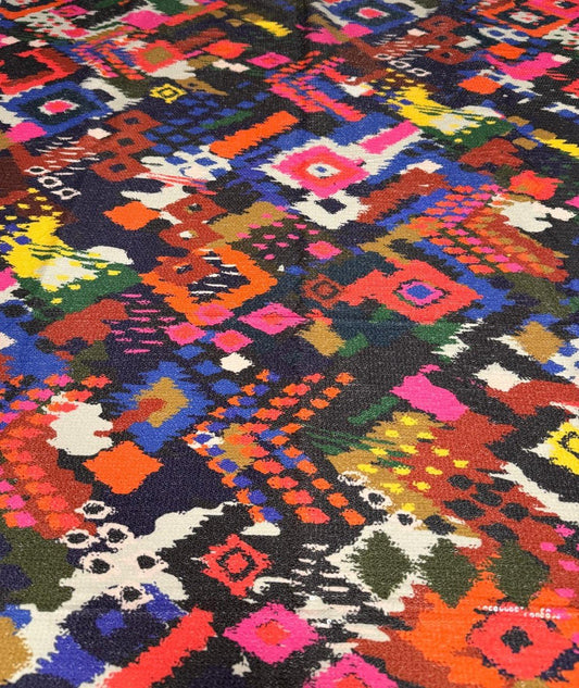 Colourful Tribal Sequin Fabric by the Metre