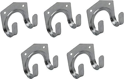 Pack of 5 Garden Shed Metal Tool Hooks