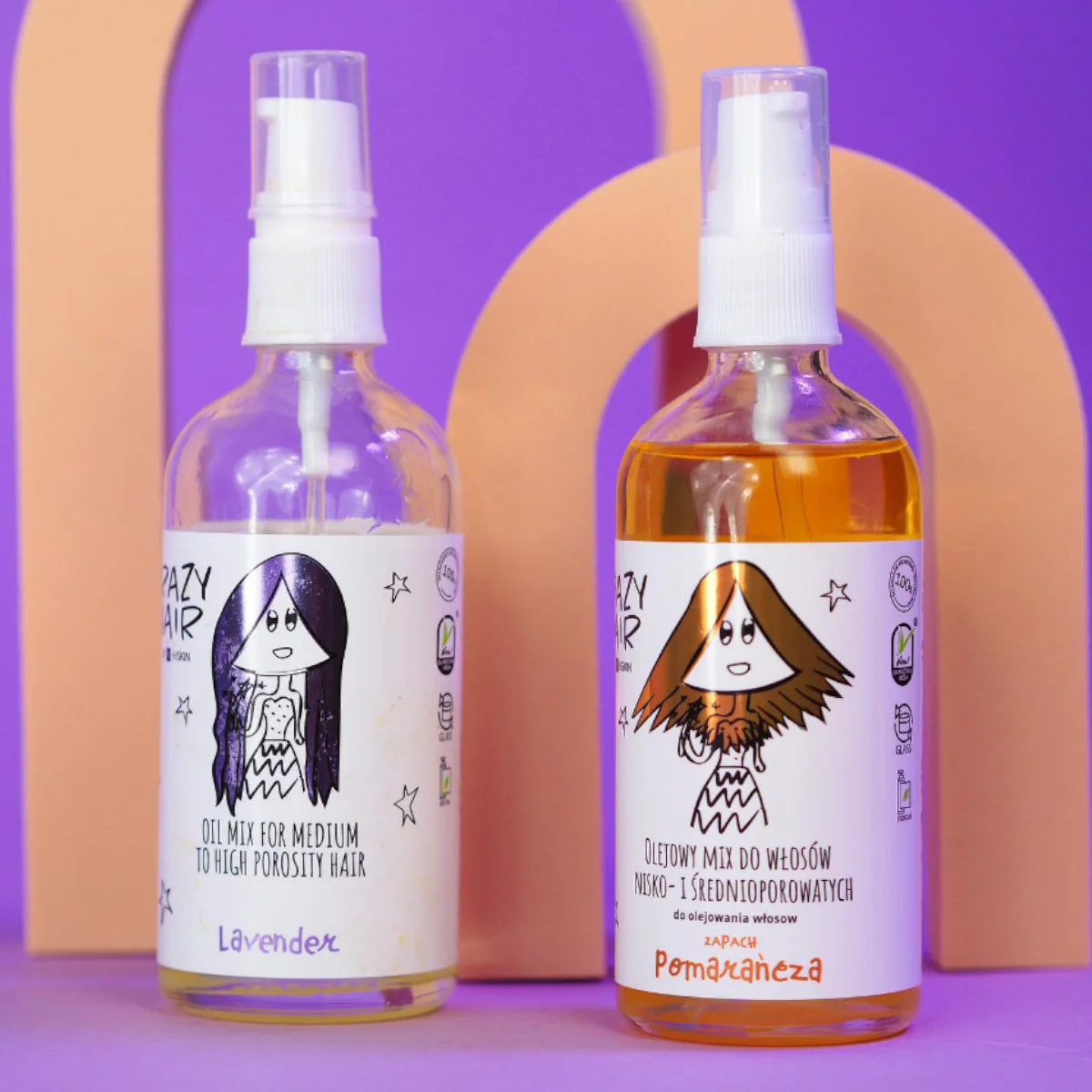 Crazy Hair Medium & High Porosity Hair Oiling Treatment Lavender Travel Size 30ml