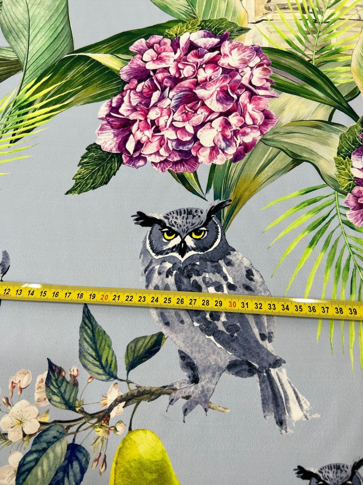 Tropical Parrot Print Crepe Fabric