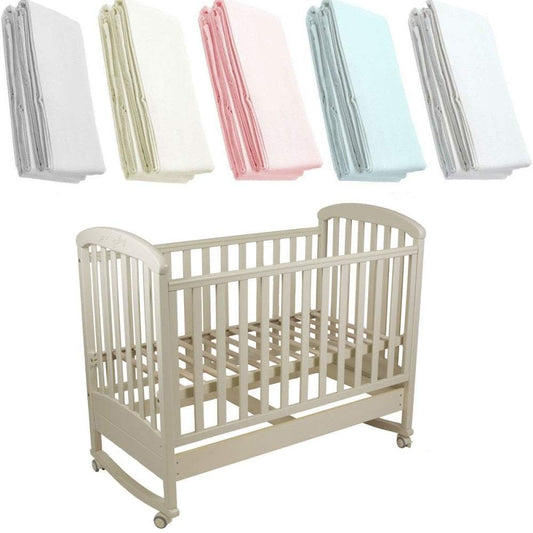 Crib Jersey Fitted Sheet 100% Cotton 40x90cm - Fits All Models