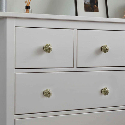 Floral Ceramic Cabinet Knobs - 9 Colours