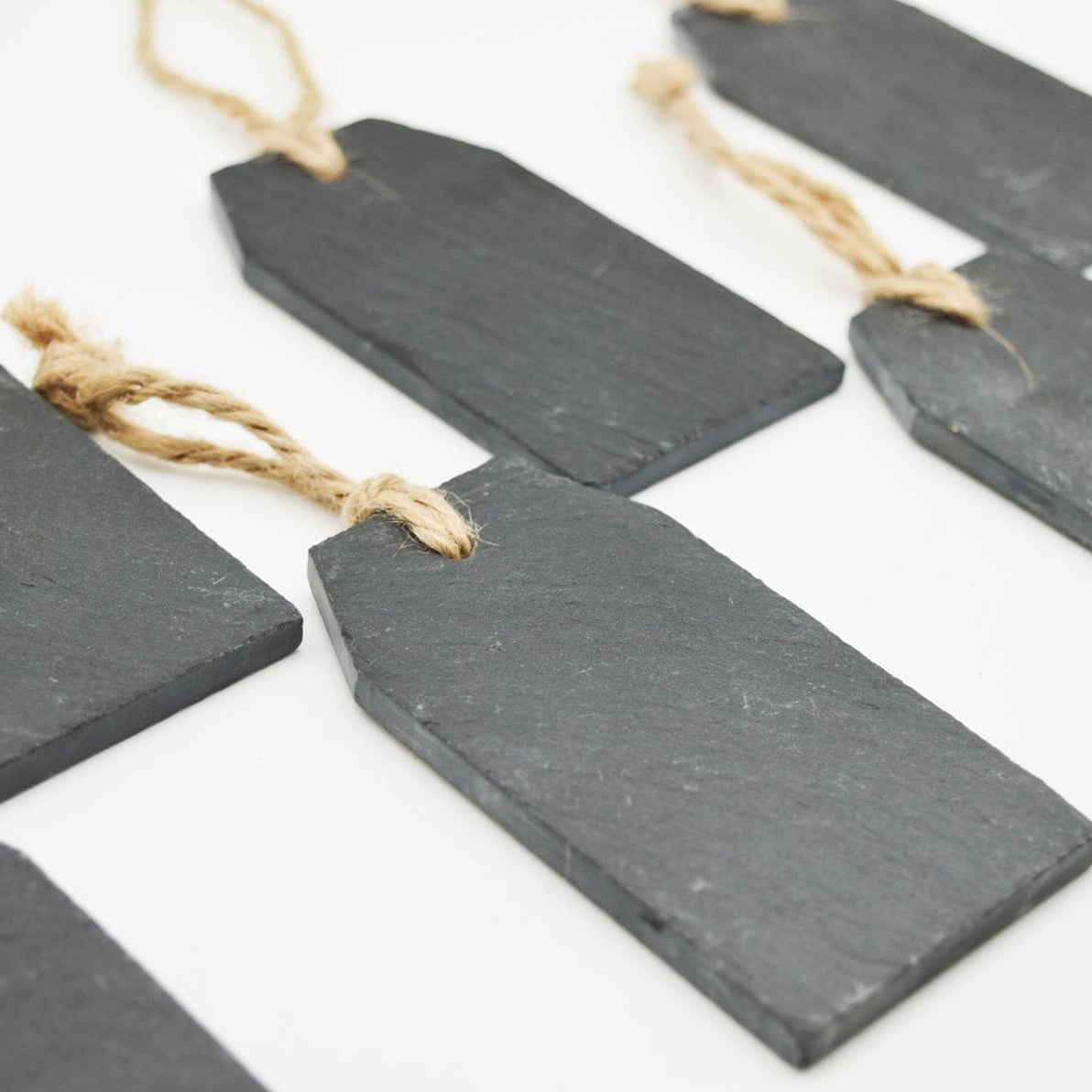 Slate Hanging Tags - Pack of Six