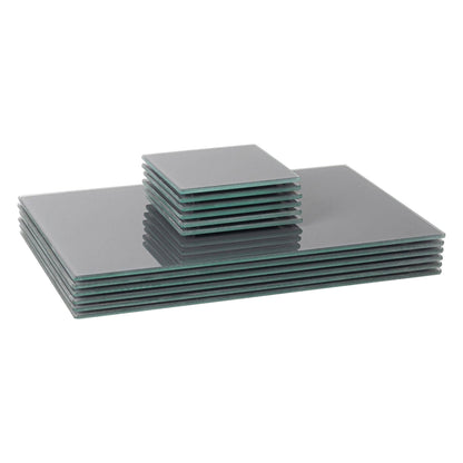 12pc 30cm x 20cm Glass Placemats & Coasters Set