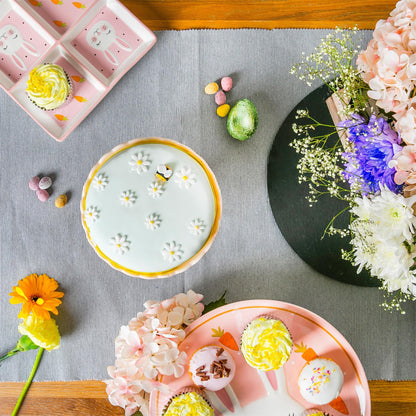 18cm Easter Bunny Dolomite Cake Stand