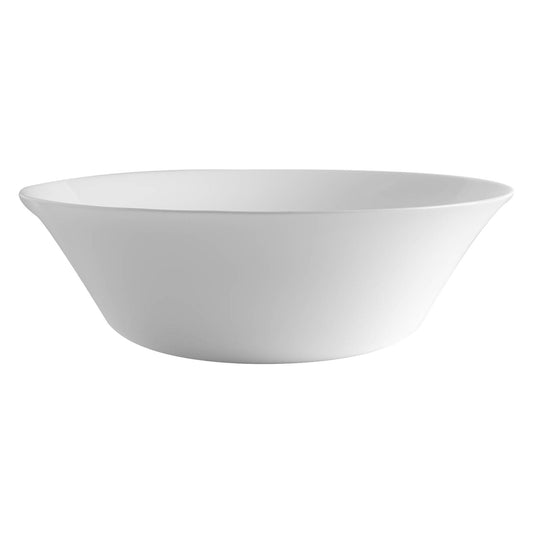 White Moon Glass Serving Bowl - 27cm - White