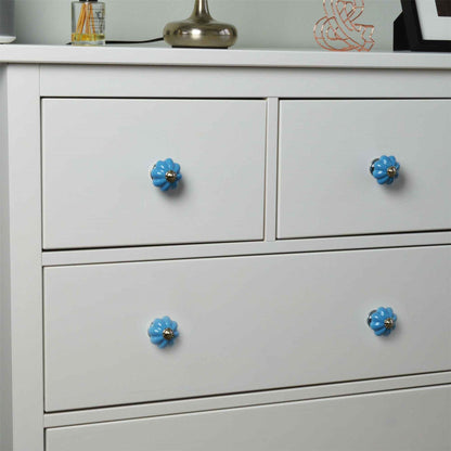 Floral Ceramic Cabinet Knob