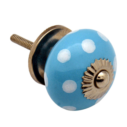 Round Spot Ceramic Cabinet Knob