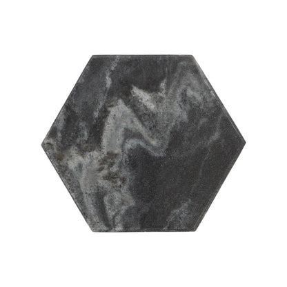 Hexagonal Marble Coasters - 10cm - Pack of Six