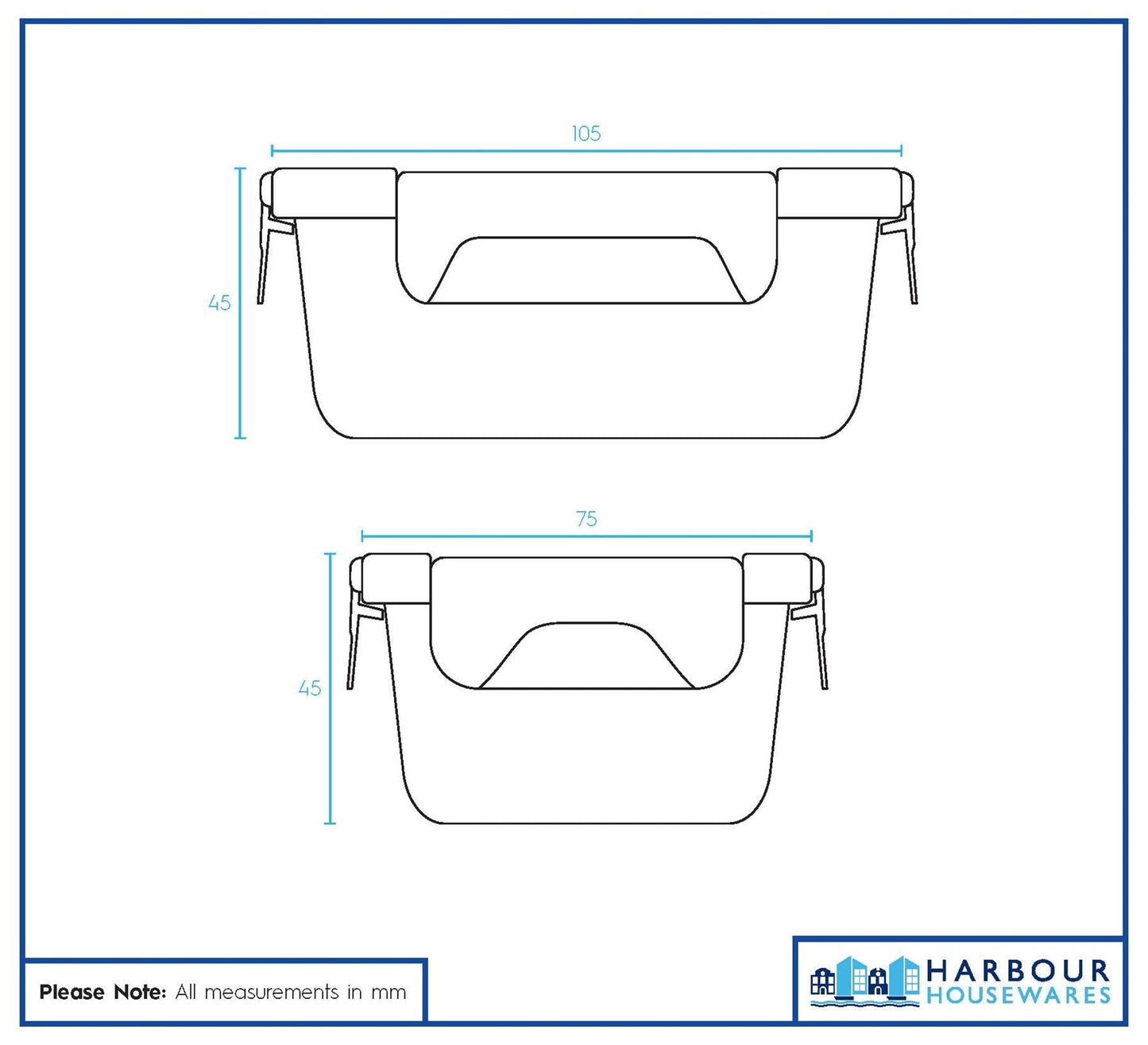 Glass Food Storage Container with Lid