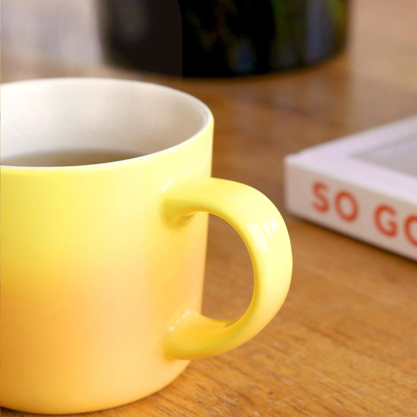 330ml Yellow New Bone China Ombre Mugs - Pack of Six