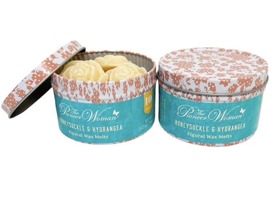 Tin of wax melts - honeysuckle and hydrangea