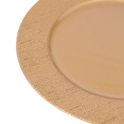 18pc Round Ribbed Charger Plates Set - 33cm