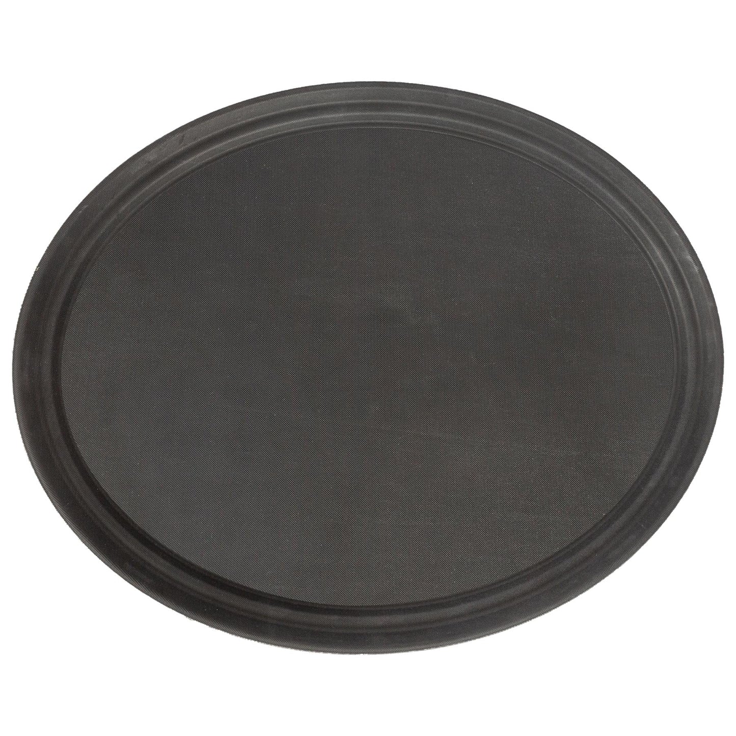 Black 63.5cm x 52cm Oval Non-Slip Serving Tray